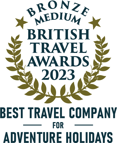 British Travel Awards 2023 Bronze Winner - Best Travel Company for Adventure Holidays